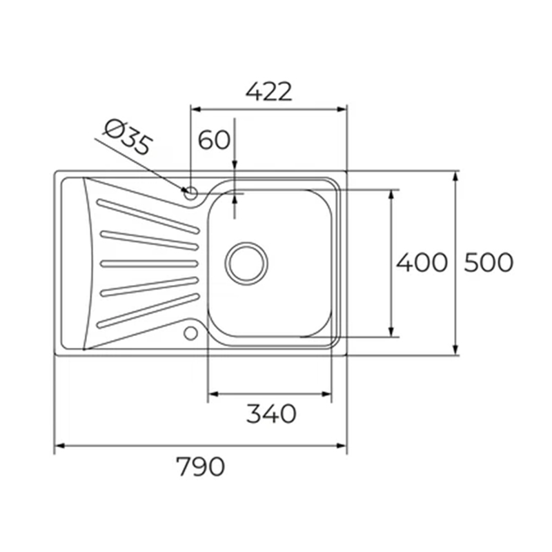 Fregadero Tekaway StarBright 45 E-XP 1B 1D Aut. WST