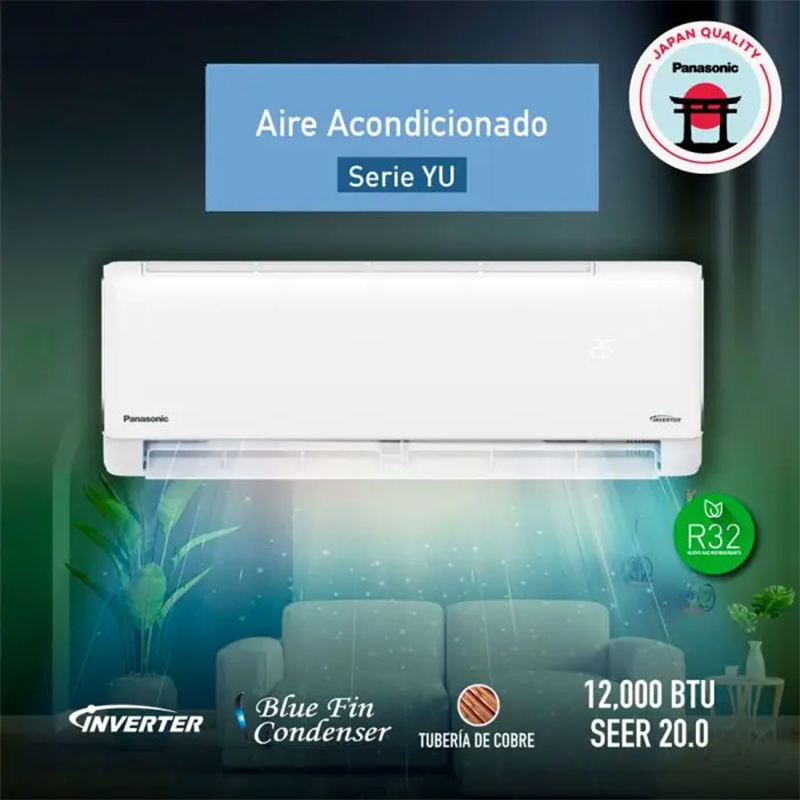 Aire Acondicionado Inverter SEER21 12.000 BTU Panasonic