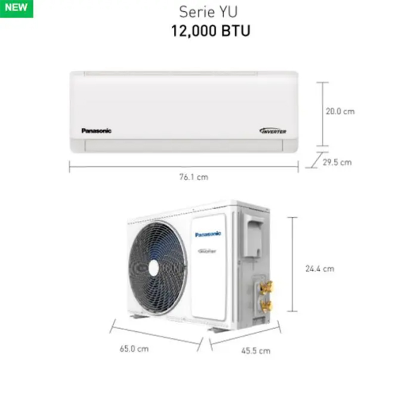 Aire Acondicionado Inverter SEER21 12.000 BTU Panasonic