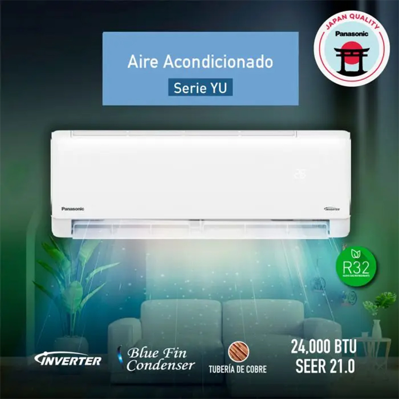 Aire Acondicionado Inverter SEER21 24.000 BTU Panasonic