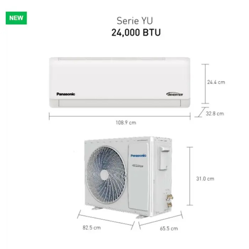 Aire Acondicionado Inverter SEER21 24.000 BTU Panasonic