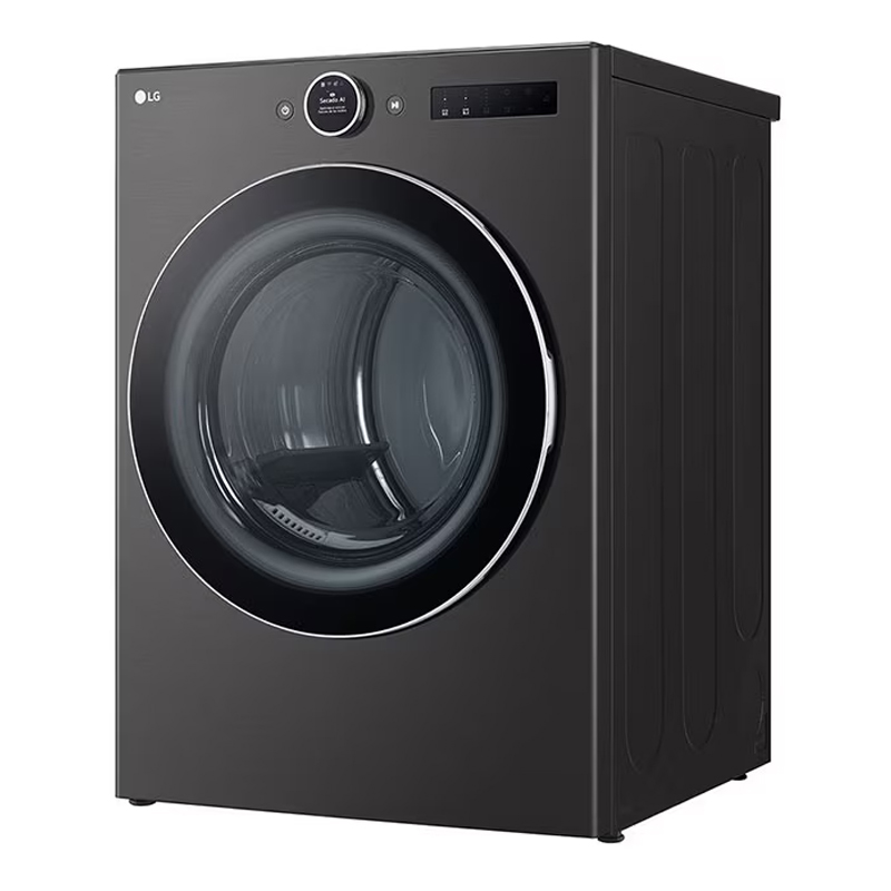 Secadora a Gas 23KG Turbosteam Carga Frontal Negro LG