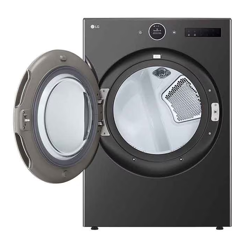 Secadora a Gas 23KG Turbosteam Carga Frontal Negro LG