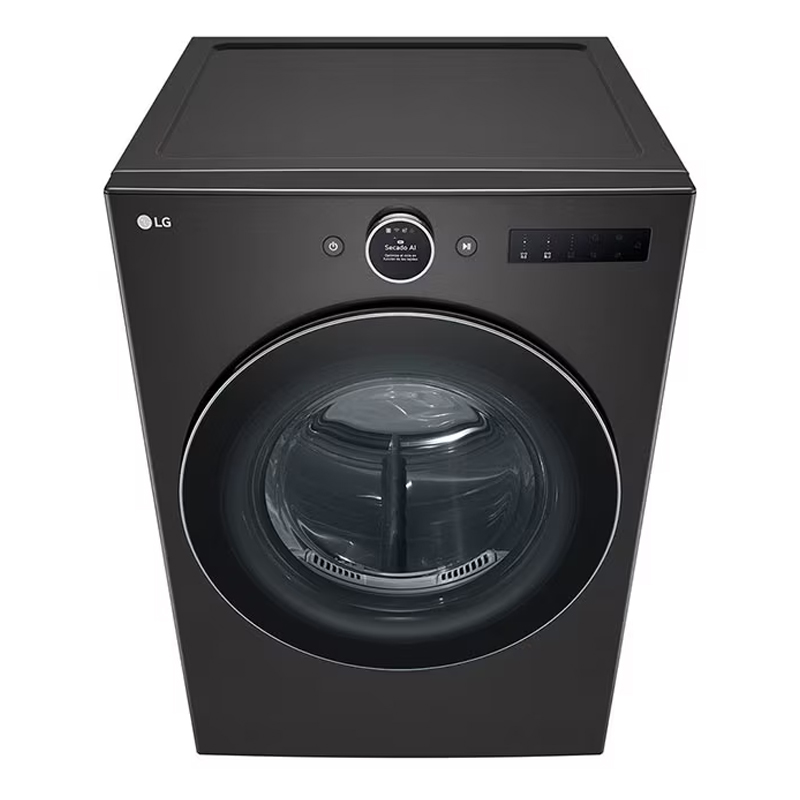 Secadora a Gas 23KG Turbosteam Carga Frontal Negro LG