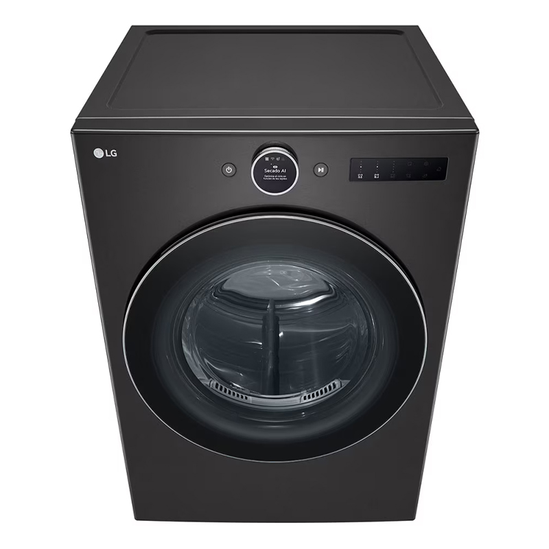 Secadora Eléctrica 23KG Turbosteam Carga Frontal Negro LG