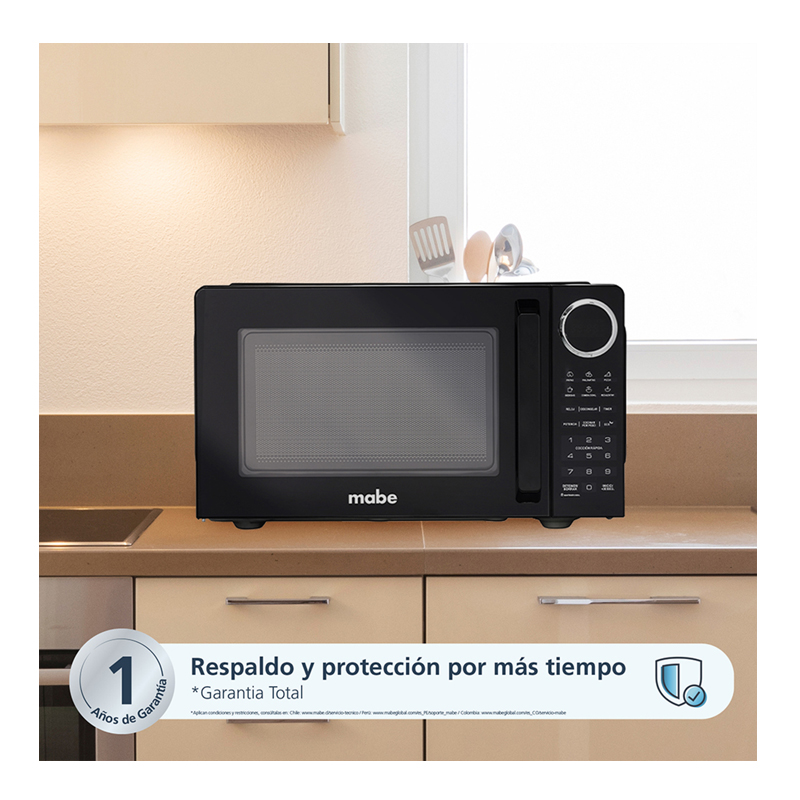 Horno Microondas 0.9CU 25lt Negro Mabe 