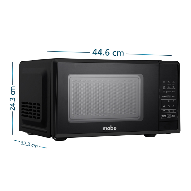 Horno Microondas 0.7PC 20LT Negro Mabe 