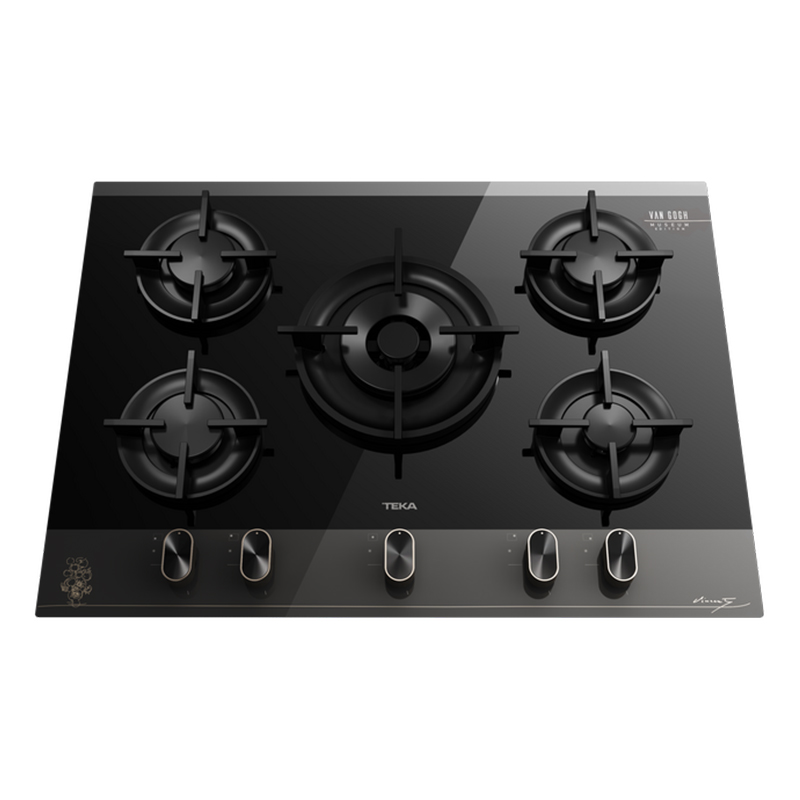 Encimera a Gas GBC75 V-GO Van Gogh Museum de 70cm con 5 Zonas de Cocinado