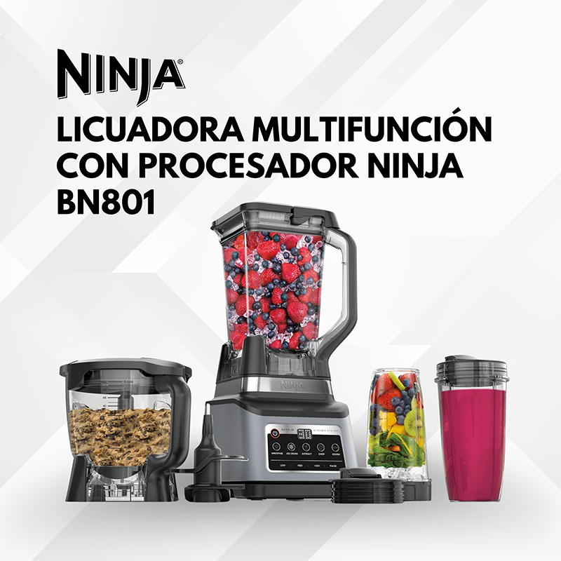 Licuadora BN801 Profesional Plus con Auto-iQ Ninja