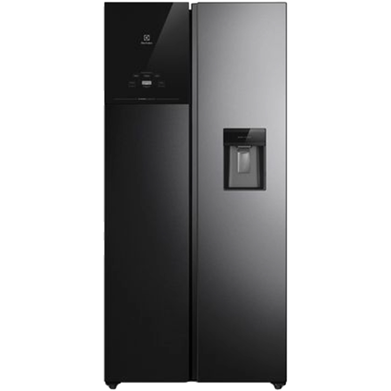 Refrigerador No Frost Side by Side 430L Inverter Negro ERS44F3Q5BB Electrolux 