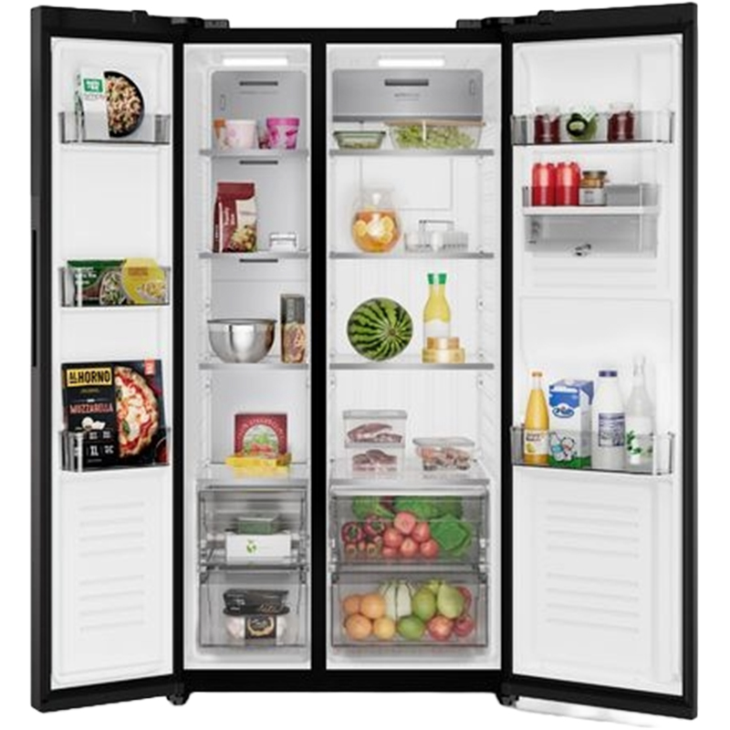 Refrigerador No Frost Side by Side 522L Inverter AutoSense Negro ERS53F3Q5CB Electrolux 