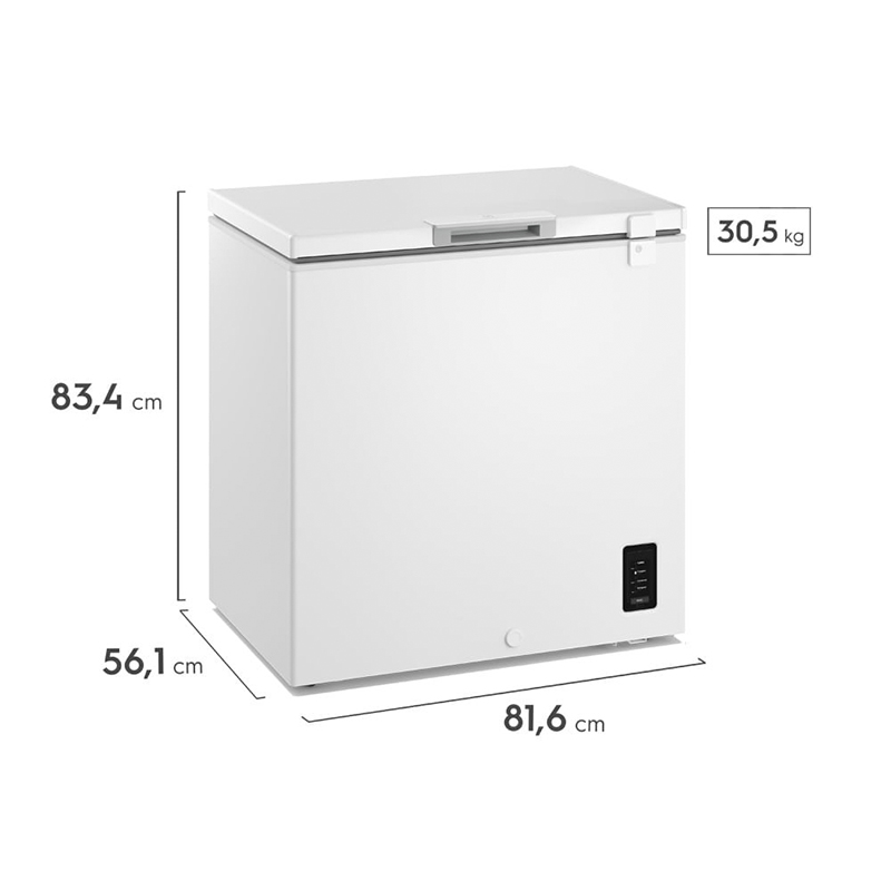 Congelador Horizontal  197L Inverter Blanco con Función Turbo Electrolux