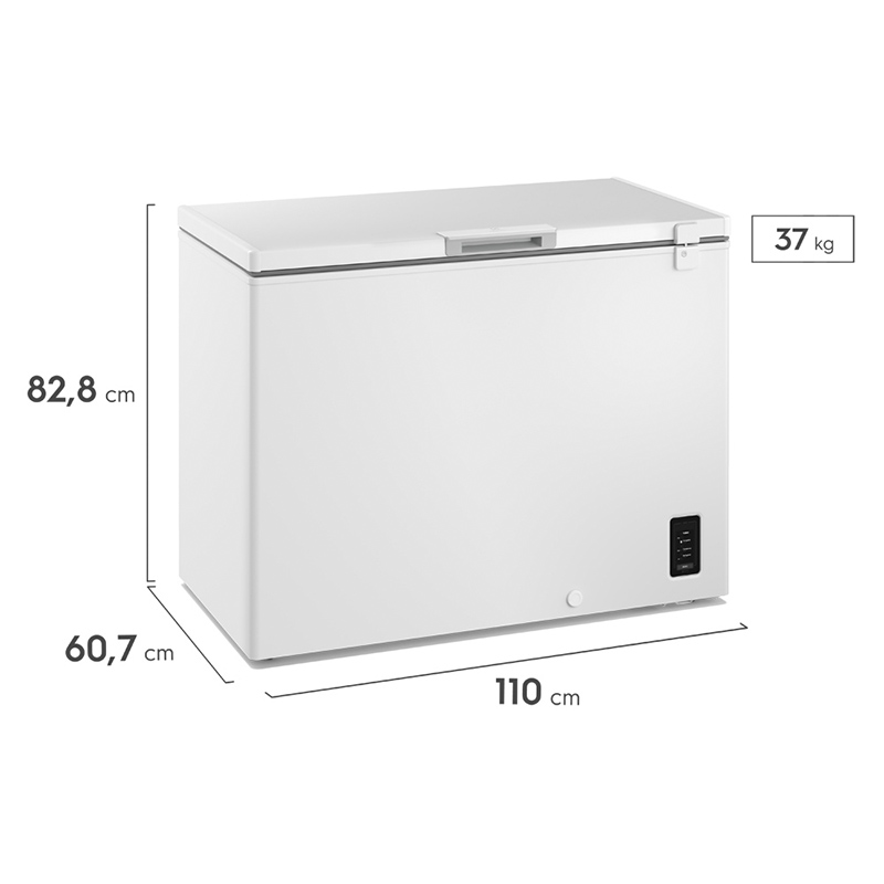 Congelador Horizontal 282L Frost Inverter Blanco Electrolux