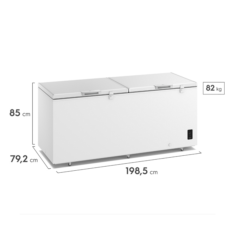 Congelador Horizontal  724L Frost Inverter Blanco con Función Turbo Electrolux
