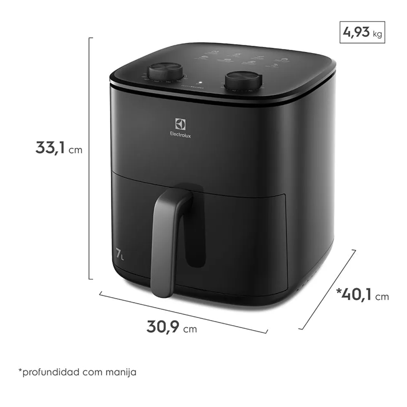 Air Fryer 7lt Negro 1700w Electrolux