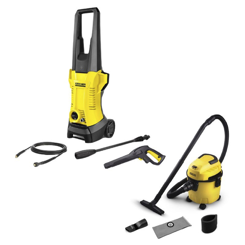 Combo Hidrolavadora K2 MX + Aspiradora WDL1 Karcher