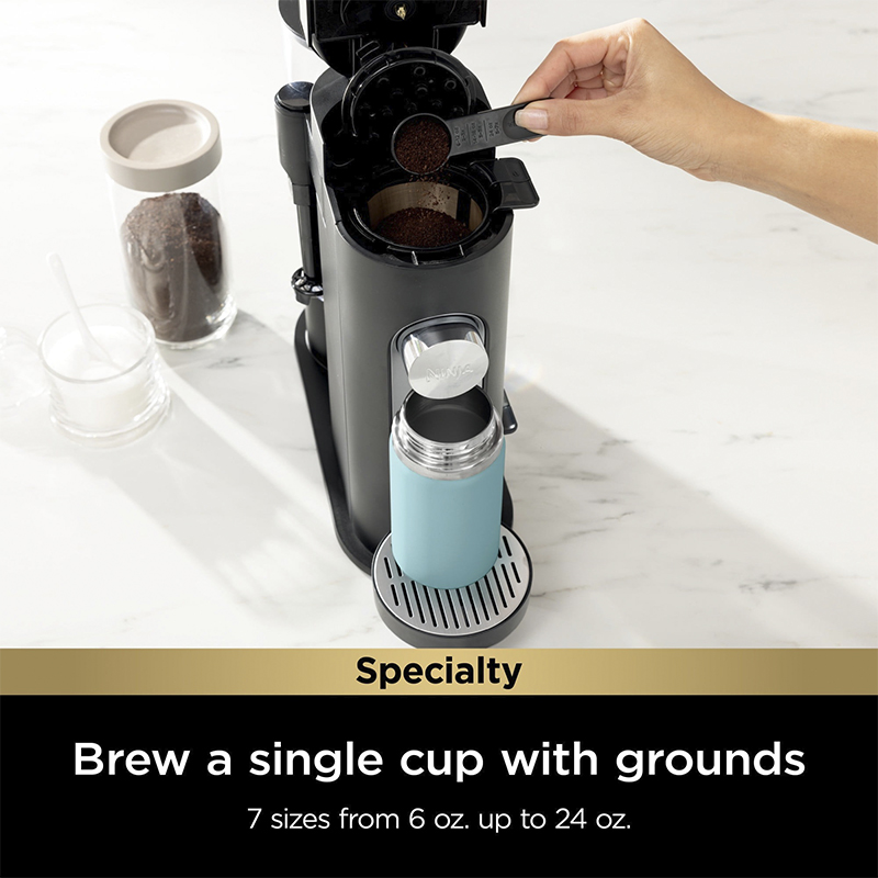 Cafetera de una Sola Porción compatible con K-Cups  Espumador de Leche Integrado, de 6 onzas  a 24 onzas