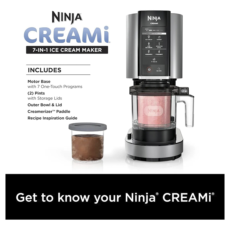 Maquina para Hacer Helados 7 en 1 Gris Ninja