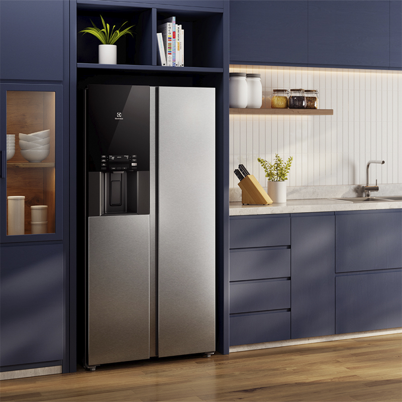 Refrigerador Side By Side  Inverter 481 L Silver Electrolux