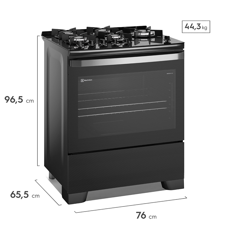 Cocina Freestanding Gas 5 Quemadores  VaporBake, Grill Electrolux