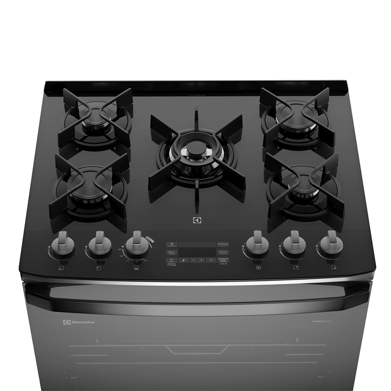 Cocina Freestanding Gas 5 Quemadores  VaporBake Air Fry Grill 76cm Electrolux