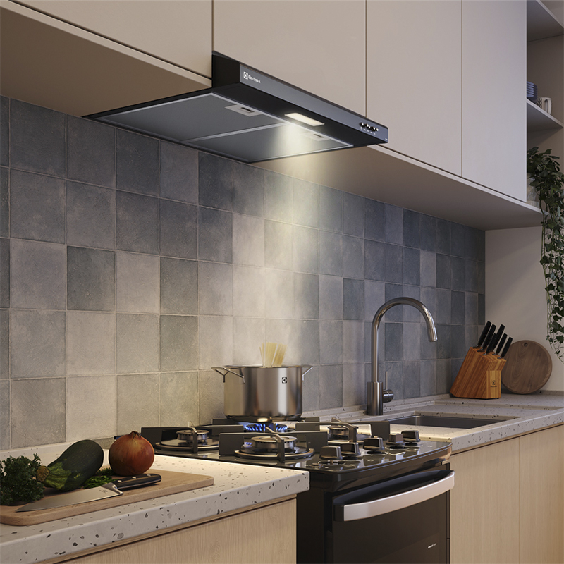 CAMPANA EMPOTRABLE ELECTROLUX 60CM NEGRA