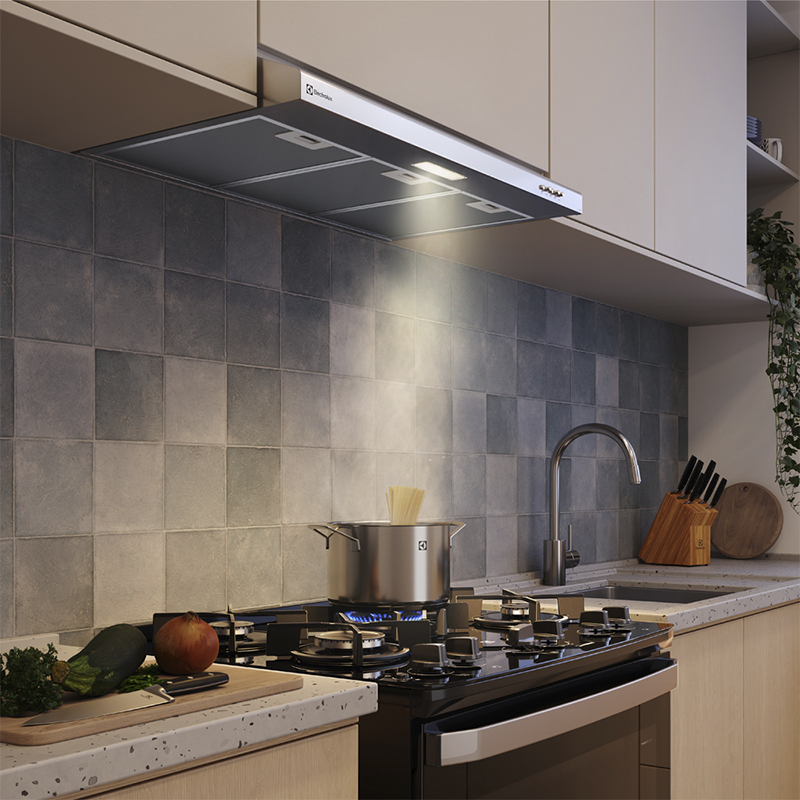 CAMPANA EMPOTRABLE  80CM SILVER ELECTROLUX