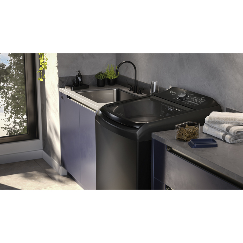 Lavadora  Carga Superior 22kg con Cierre Fácil Negra Electrolux