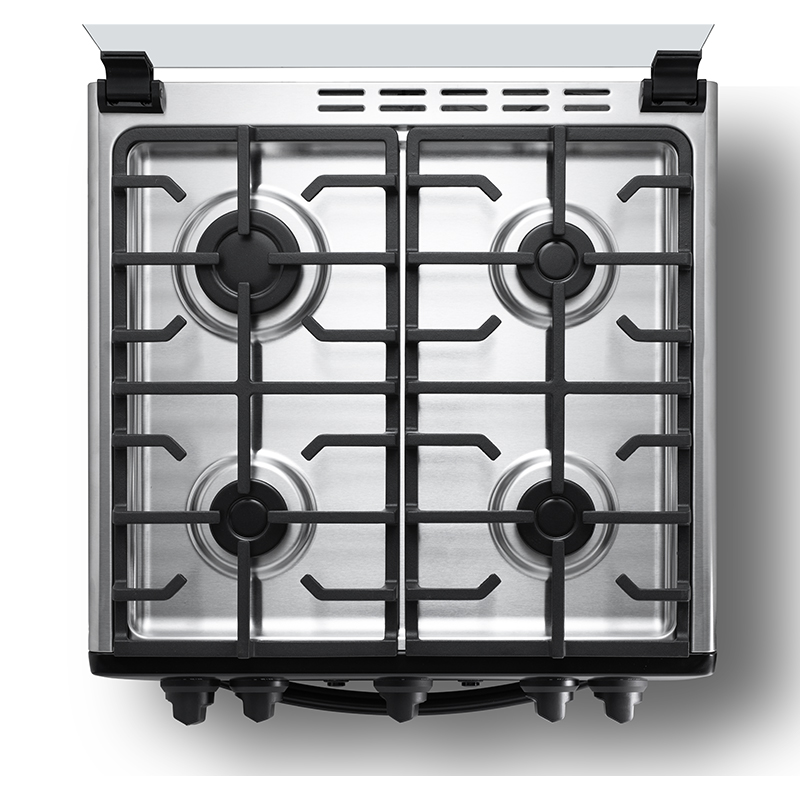 COCINA A GAS FERRARA MAXGRILL ZAFIRO 4 QUEMADORES 24" NEGRO