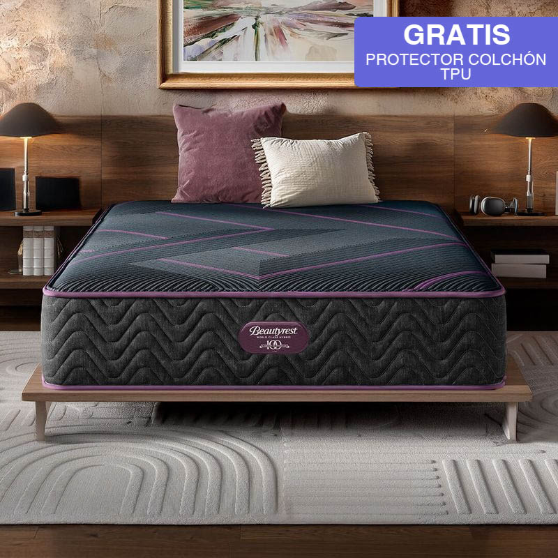 Colchón Beautyrest World Class Medium Firm Memory Top 135x190cm