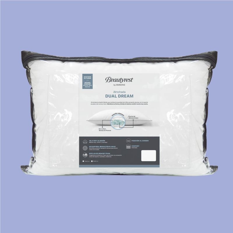 Almohada Beautyrest Dual Dream 90x50cm