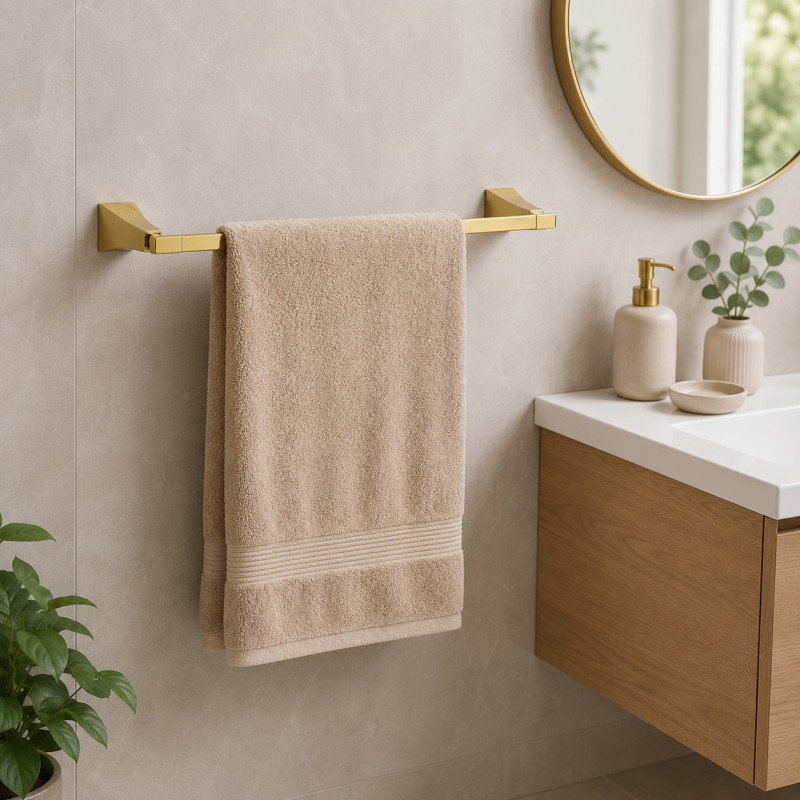 Toallero de Barra Saloni 64cm Oro Vitta