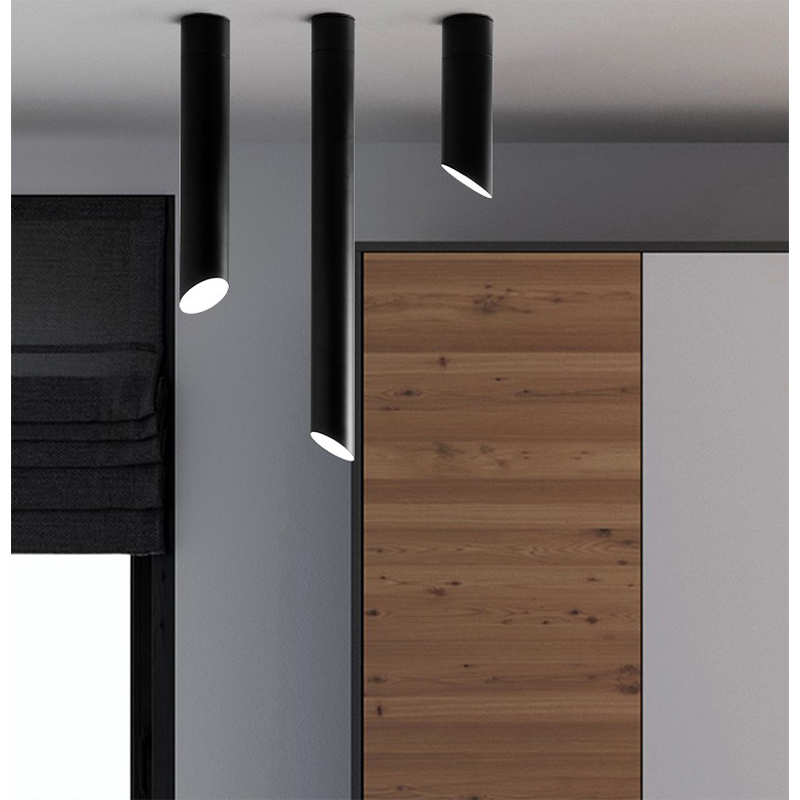 Ojo de Buey Sobrepuesto 20cm GU10 MR16 Negro