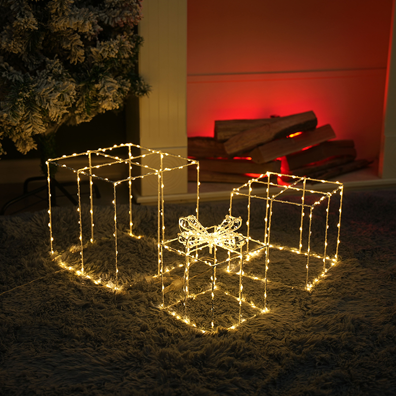 Regalos Navideños para Exterior 400 Leds 3 Piezas