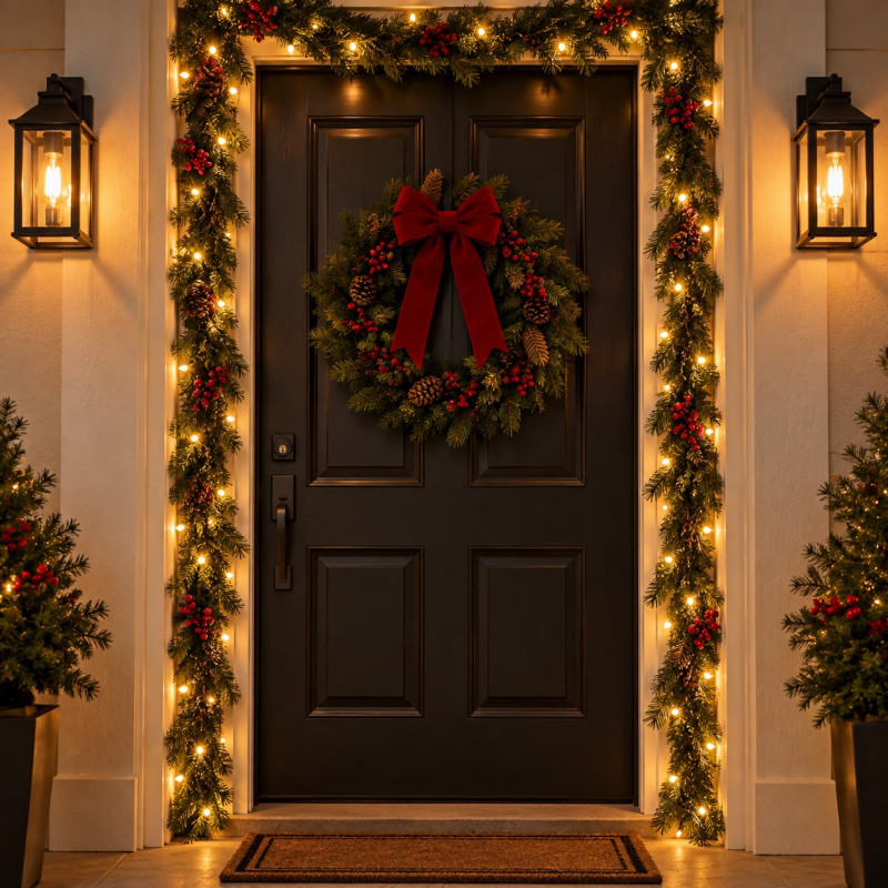 Luces de Navidad Para Exterior x200 Led 10m Luz Calida