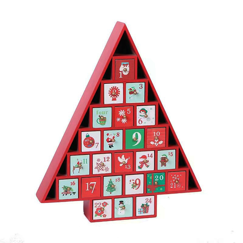 Calendario de Adviento en Árbol 22cm