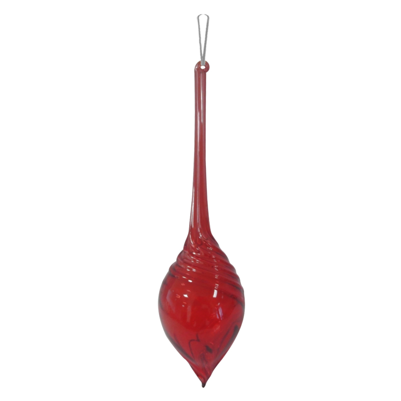 Bola Colgante de Vidrio Rojo 6.4x15.3cm