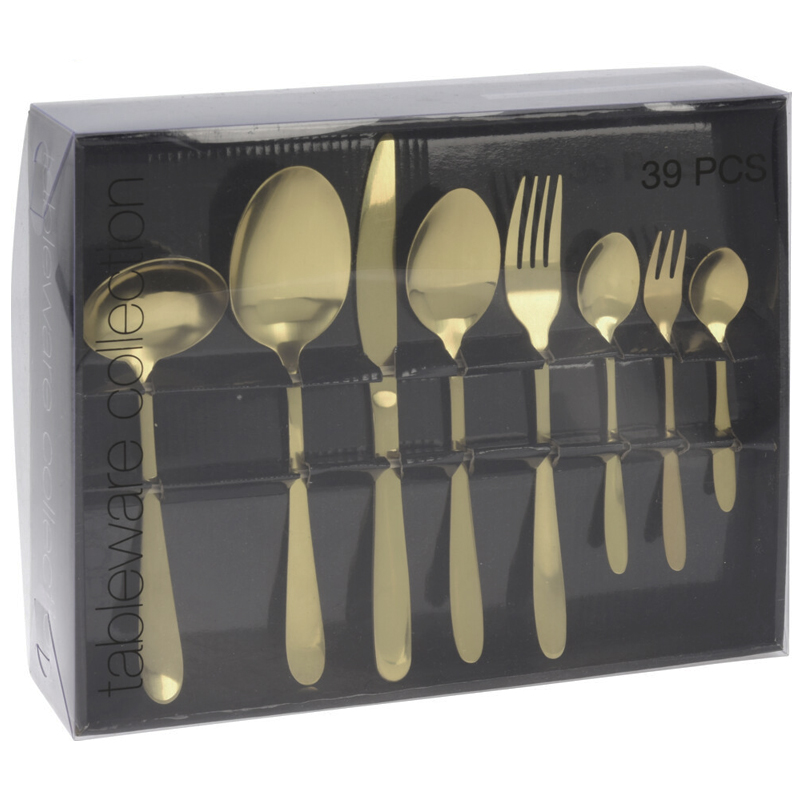 Cubiertos Table Ware Collection 39 Piezas Oro Excellent Houseware