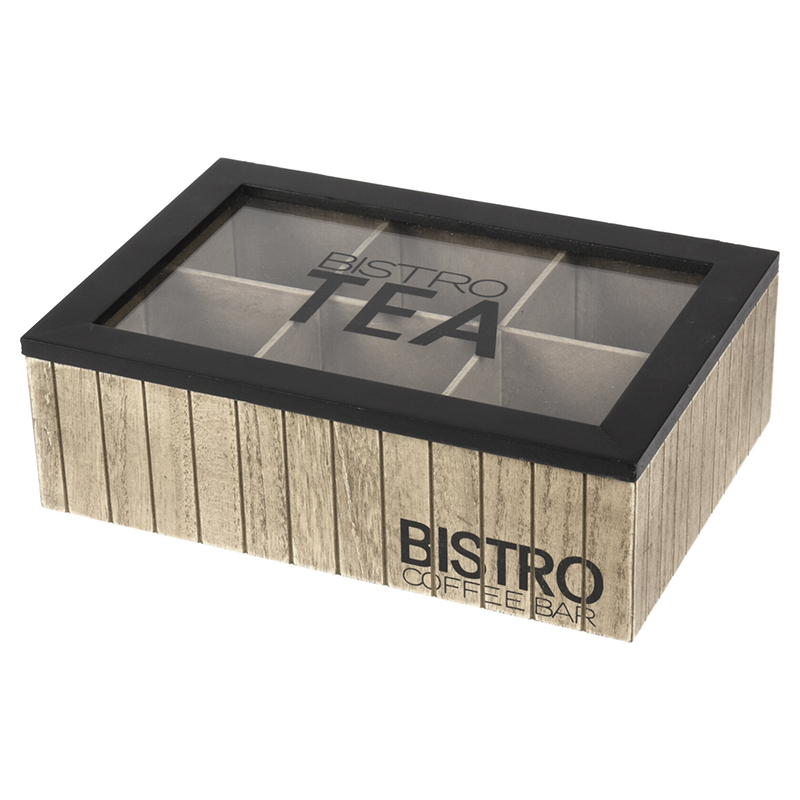 Caja para Te Bistro Madera 7x24x16.5cm 
