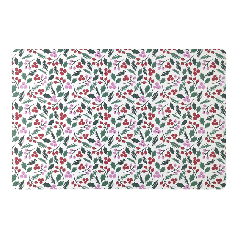 Individual Navidad Hojas 43.5x28.5mm