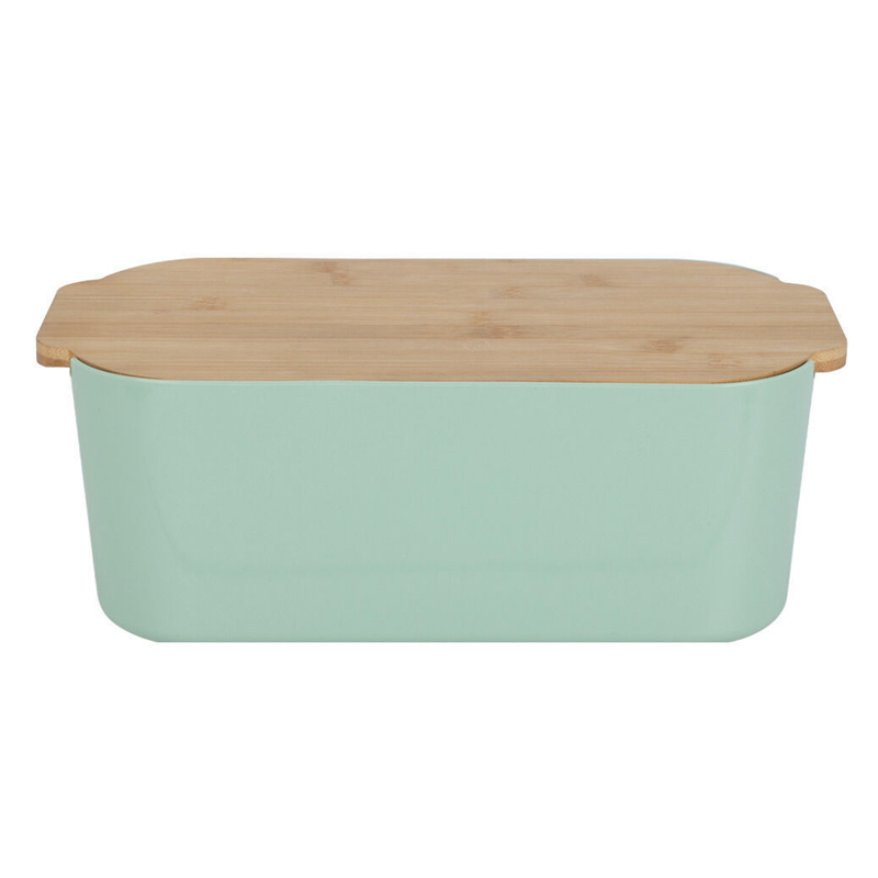 Panera Menta con Tapa Bambú 33x18.5x12cm 
