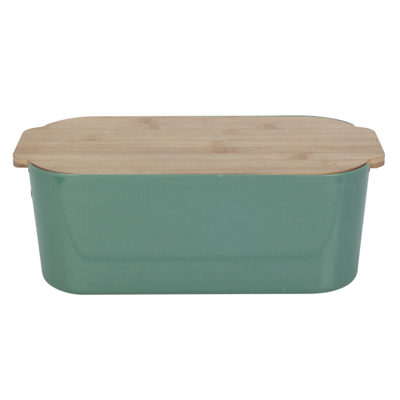 Panera Verde con Tapa Bambú 