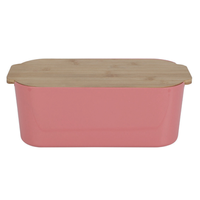 Panera Rosa con Tapa Bambú 