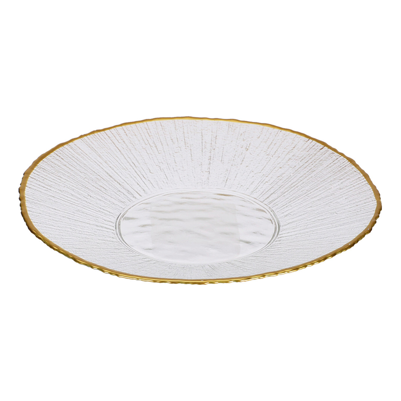 Plato Glam Vidrio 21cm