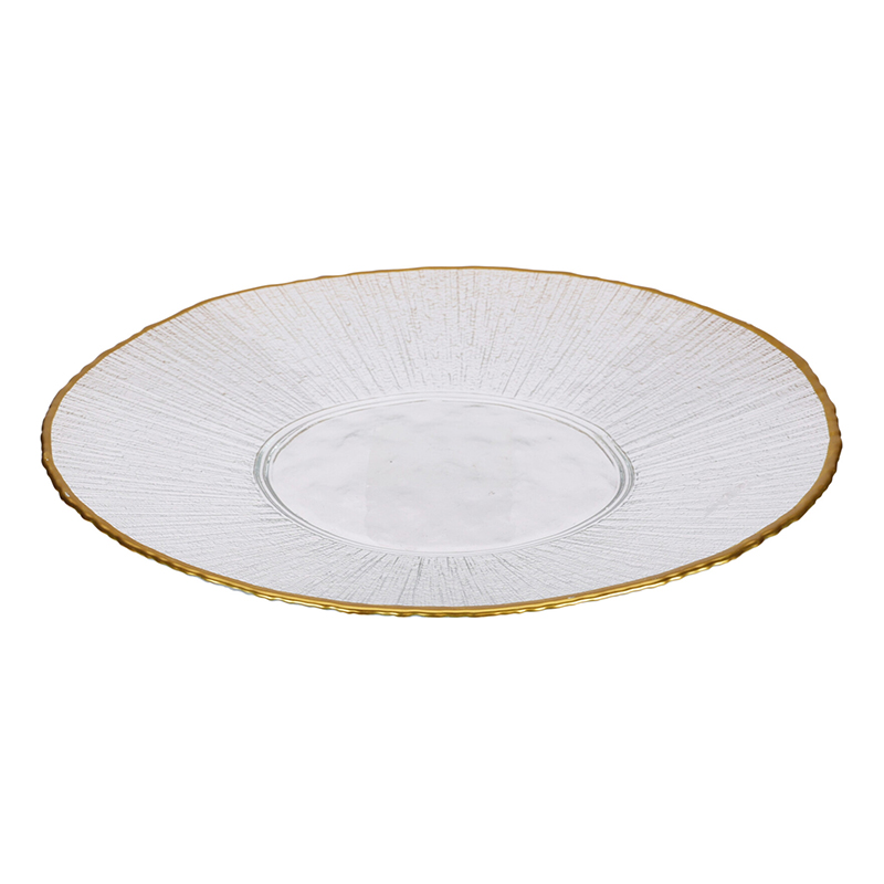 Plato Glam Vidrio 32cm