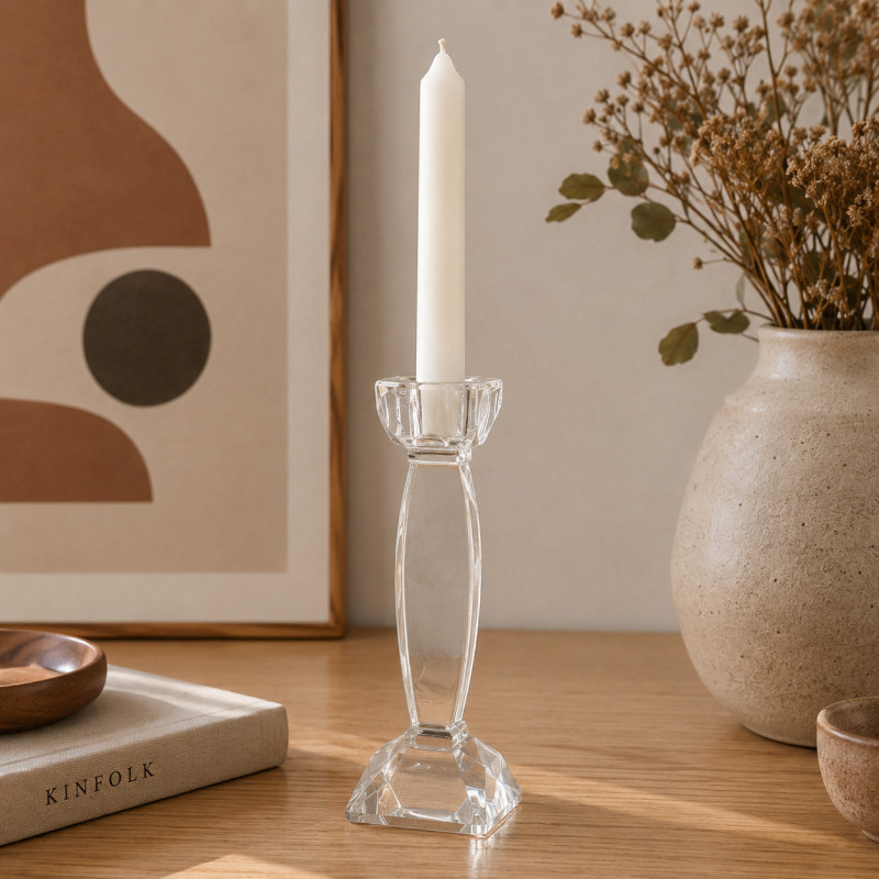 Candelabro Cristal 8x23cm 