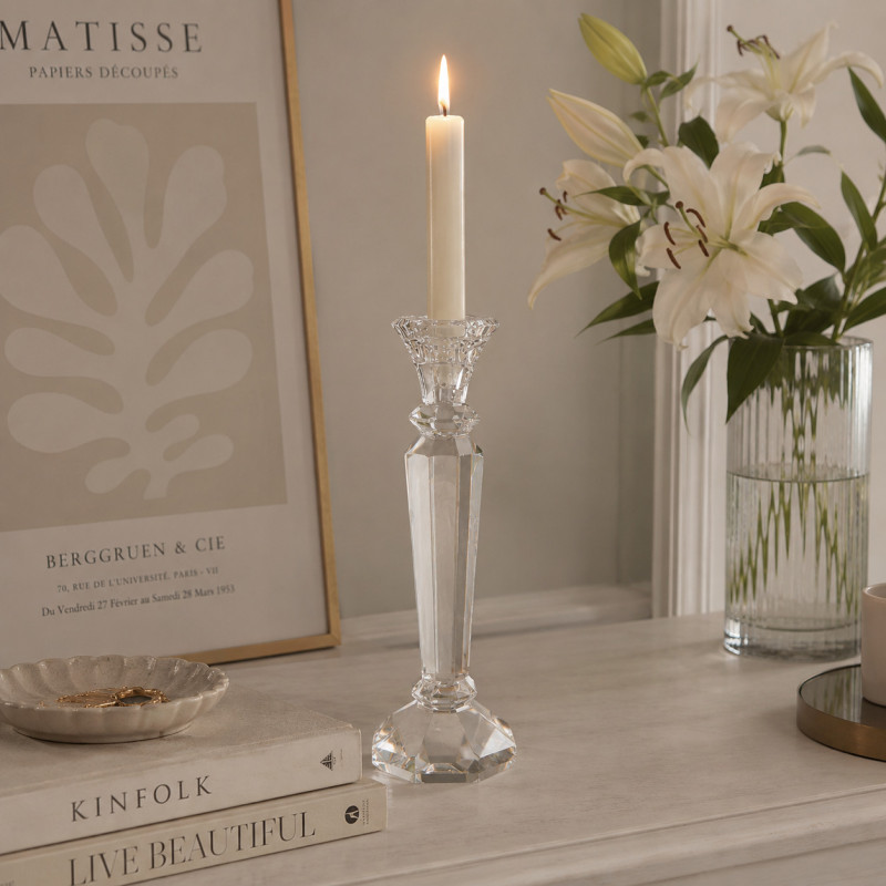 Candelabro Cristal 8x26cm 