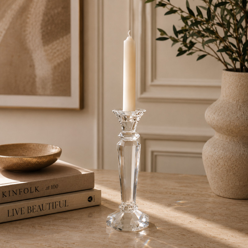 Candelabro Cristal 8x20.5cm 