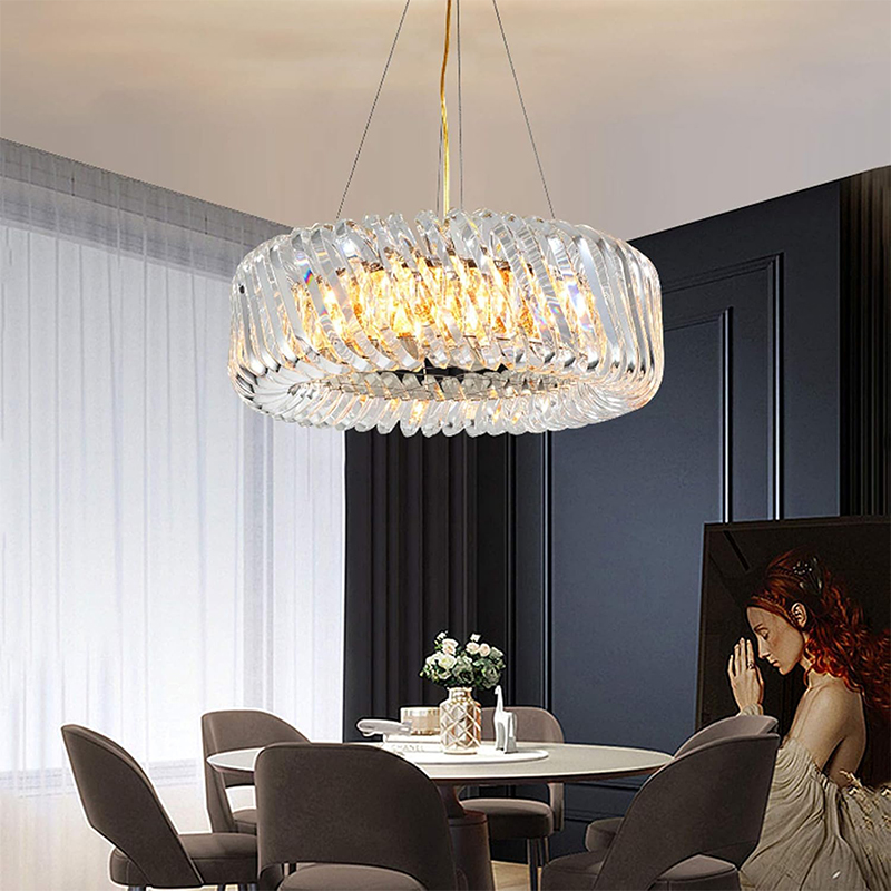 Lámpara de Techo Windsor Oro Cristal Led 60x120cm 12xE14