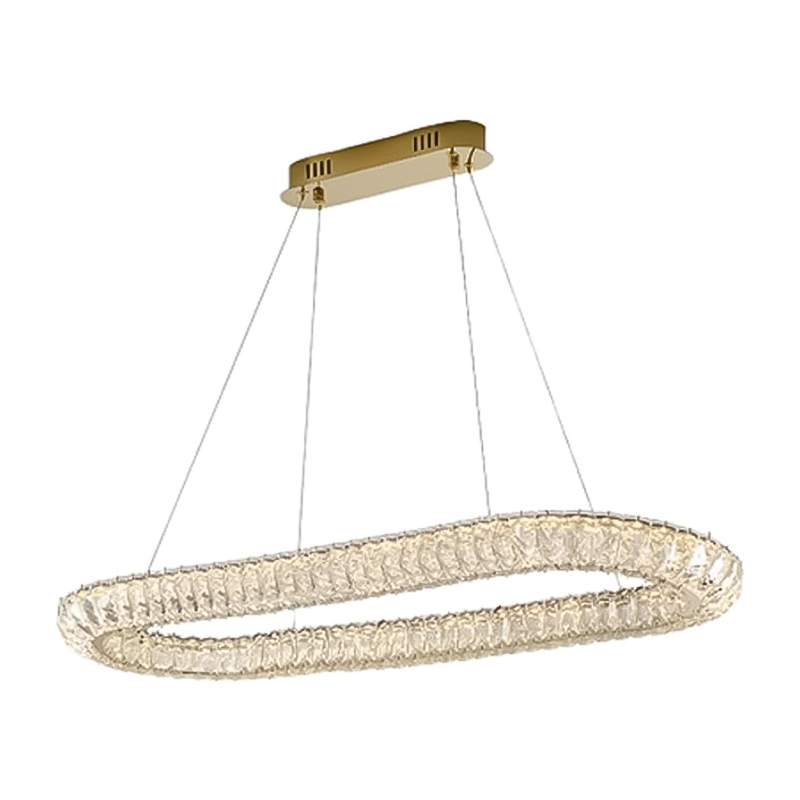 Lámpara de Techo Souci Oro Cristal Led 80x100cm